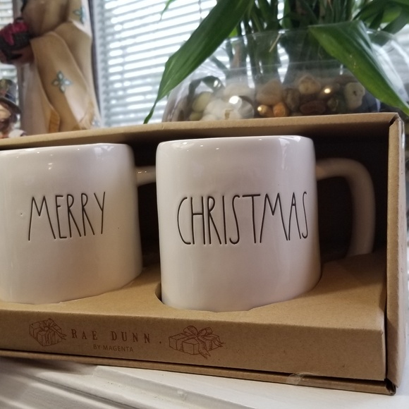 Rae Dunn Other - Rae Dunn Merry Christmas Mugs Set New in Box